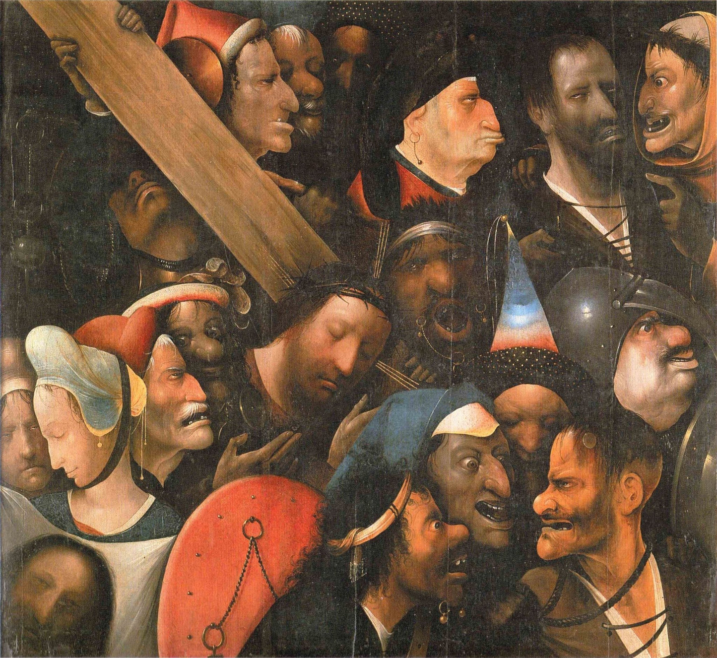 Carrying the Cross, vintage artwork by Jheronimus Bosch, A3 (16x12") Poster Print