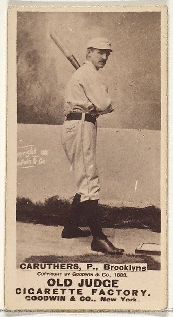 :Caruthers Pitcher Brooklyn from the Old Judge series for Ol-16x12"(A3) Poster