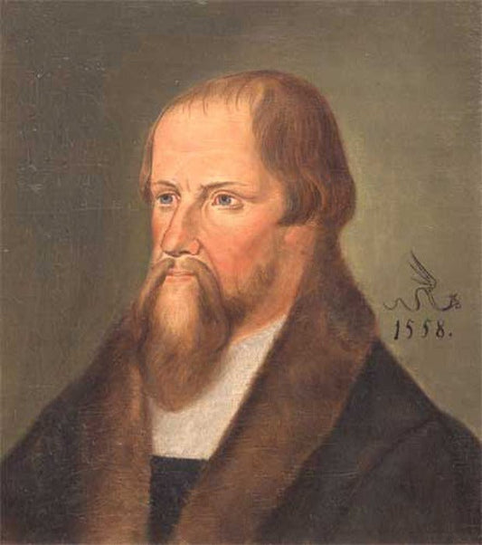 Caspar Cruciger, vintage artwork by Lucas Cranach the Younger, A3 (16x12") Poster Print