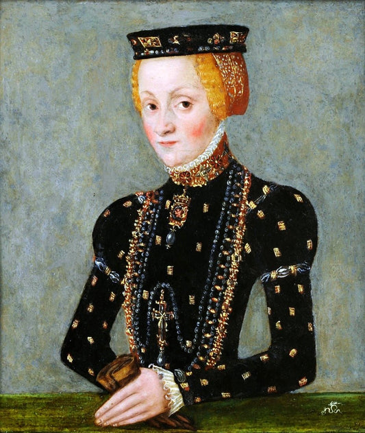 Catherine Jagiellon, vintage artwork by Lucas Cranach the Younger, A3 (16x12") Poster Print