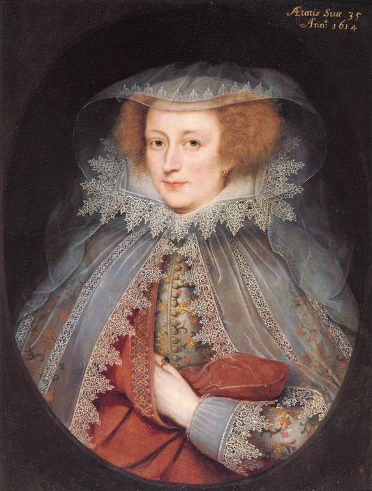 Catherine Killigrew, Lady Jermyn, vintage artwork by Marcus Gheeraerts the Younger, A3 (16x12") Poster Print
