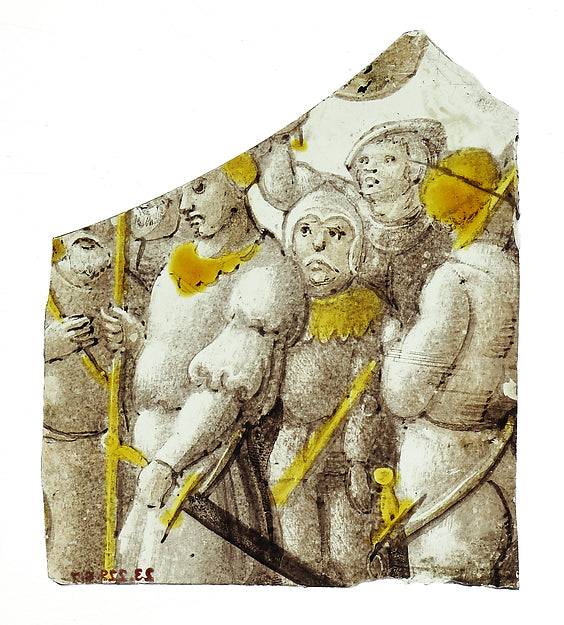 :Glass Fragment 14th–15th century -16x12