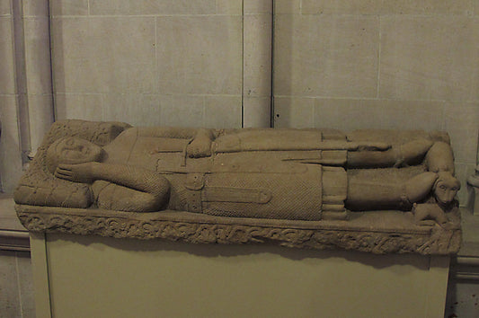 :Knight in Armor Tomb Effigy 19th or 20th century -16x12"(A3) Poster