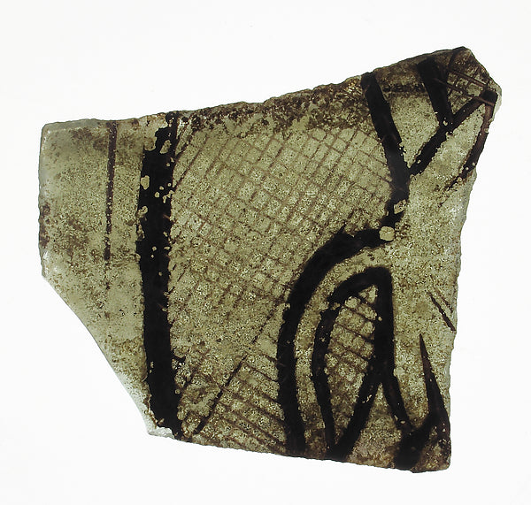 :Glass Fragment early 14th century-16x12