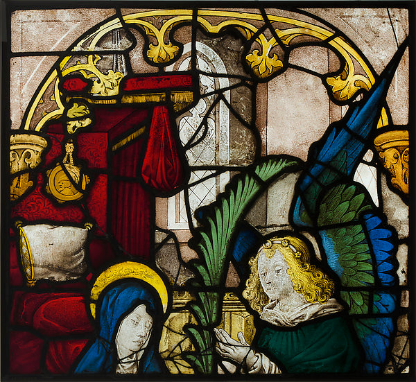 Master of the Life of Saint John the Baptist:Annunciation of-16x12"(A3) Poster