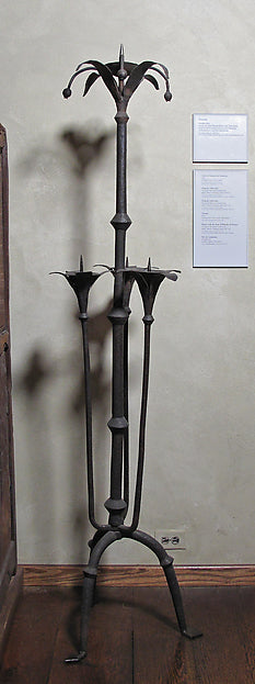 :One of a Pair of Candelabra 15th century-16x12