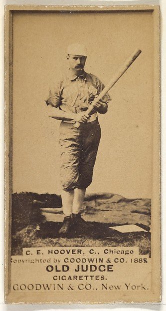 :C.E. Hoover Catcher Chicago from the Old Judge series for O-16x12"(A3) Poster