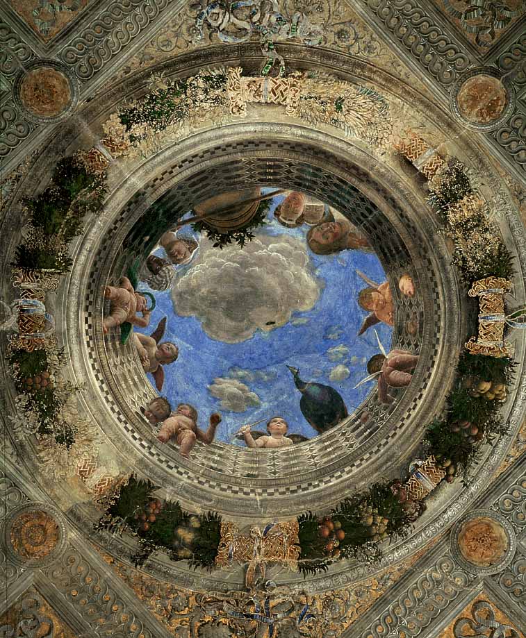 Ceiling Oculus, vintage artwork by Andrea Mantegna, A3 (16x12") Poster Print