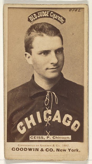 :Ceiss Pitcher Chicago from the Old Judge series for Old Jud-16x12"(A3) Poster