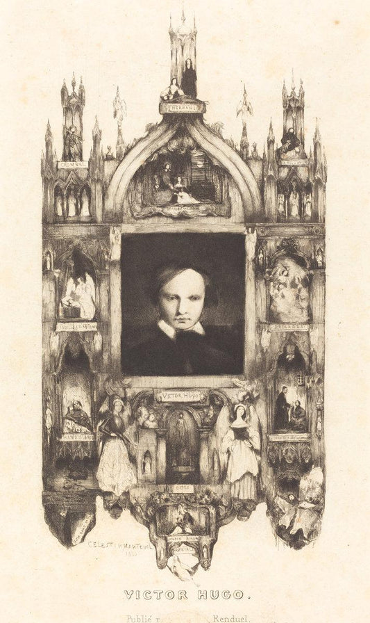 Célestin Nanteuil:Victor Hugo,16x12"(A3) Poster