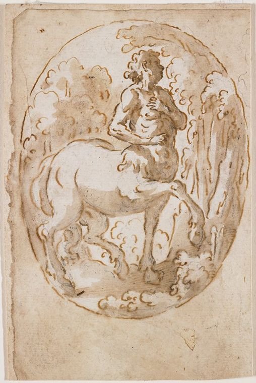 Centaur, vintage artwork by Carlo Saraceni, A3 (16x12") Poster Print