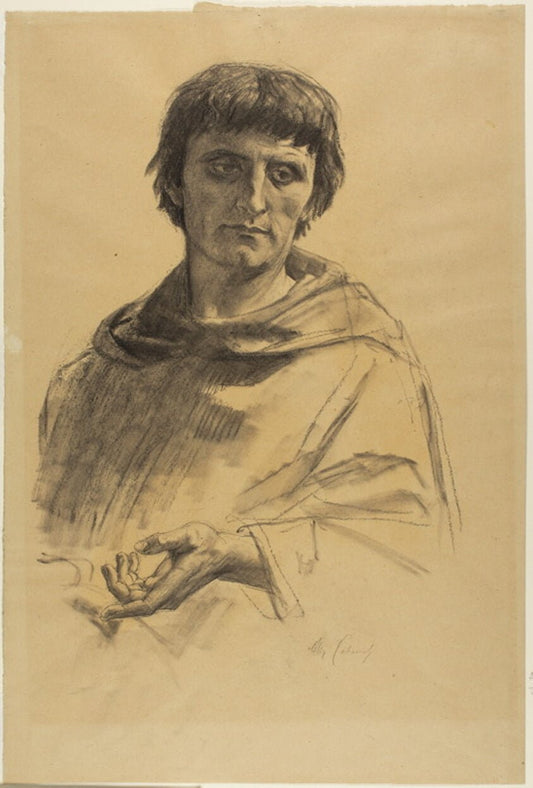 Central Figure, study for The Life of Saint Louis, King of France by  Alexandre Cabanel, 23x16"( A2 size) Poster Print