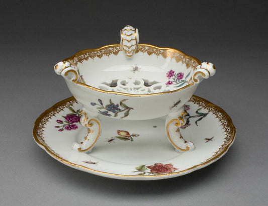 Chafing Dish or Plate Warmer by  Meissen Porcelain Manufactory, 23x16"( A2 size) Poster Print