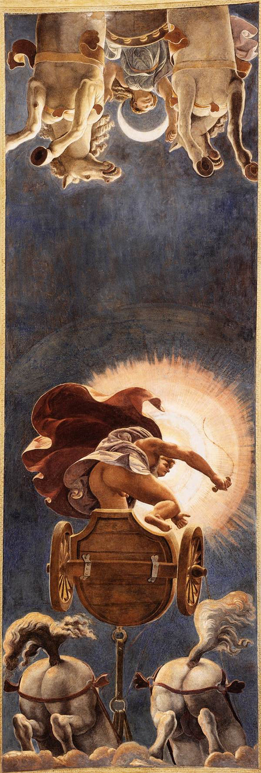Chariot of the Sun, vintage artwork by Giulio Romano, A3 (16x12") Poster Print