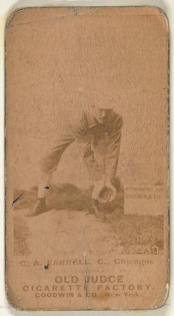 :Charles Andrew "Duke" Farrell Catcher Chicago from the Old-16x12"(A3) Poster