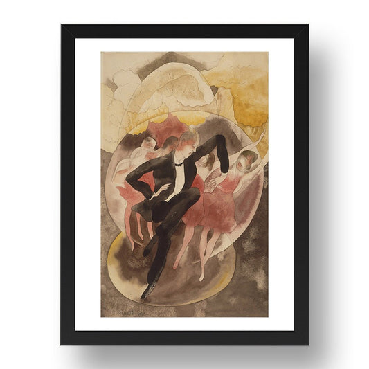 Charles Demuth - Vaudeville (Dancer Chorus) [1918], vintage art, A3 (16x12") Poster Print