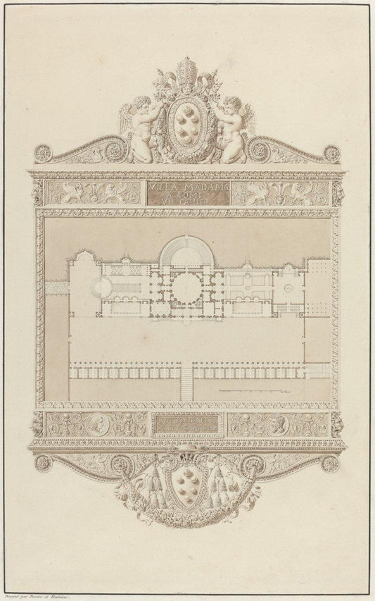 Charles Percier and Pierre-François-Léonard Fontaine:Villa M,16x12"(A3) Poster