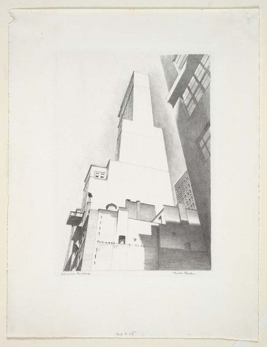 Charles Sheeler - Delmonico Building vintage art, modern poster print