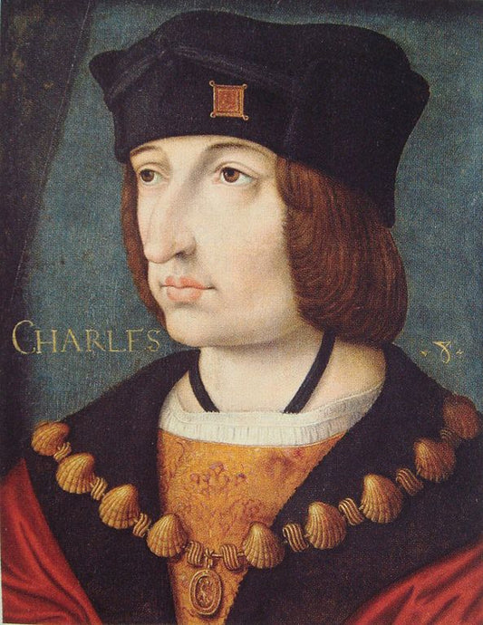 Charles VIII of France (1470-1498), vintage artwork by French School 16th Century - Unknown, A3 (16x12") Poster Print