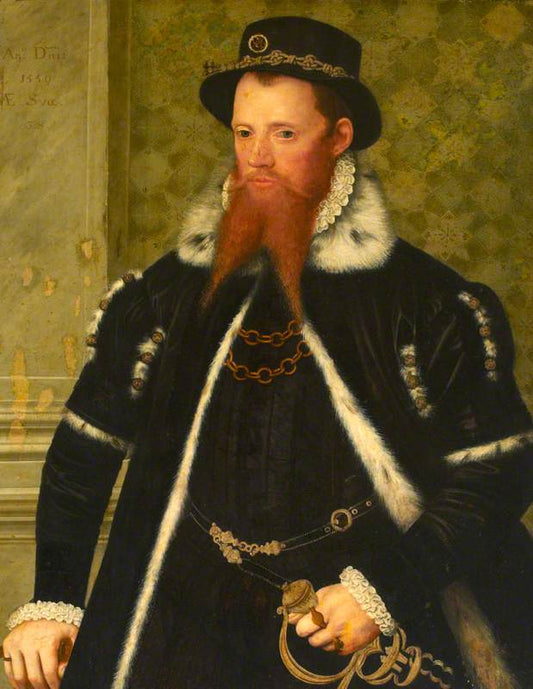 Chideok Tichborne (born 1521), vintage artwork by Hans Eworth, A3 (16x12") Poster Print