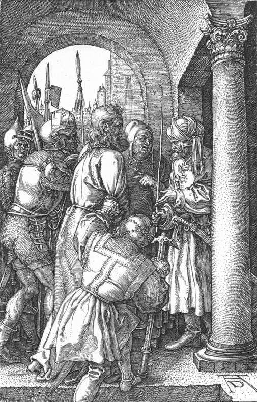 Christ before Pilate (No. 5), vintage artwork by Albrecht Dürer, A3 (16x12") Poster Print