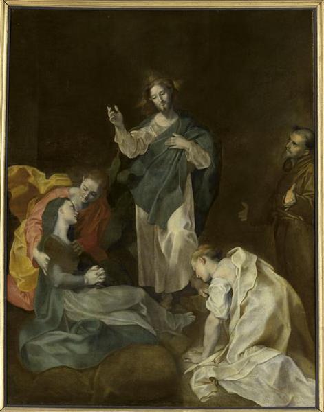 Christ Bidding Farewell to His Mother (incomplete), vintage artwork by Federico Barocci, A3 (16x12") Poster Print