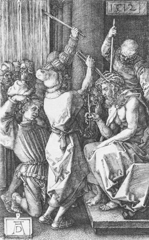 Christ Crowned with Thorns (No. 7), vintage artwork by Albrecht Dürer, A3 (16x12") Poster Print
