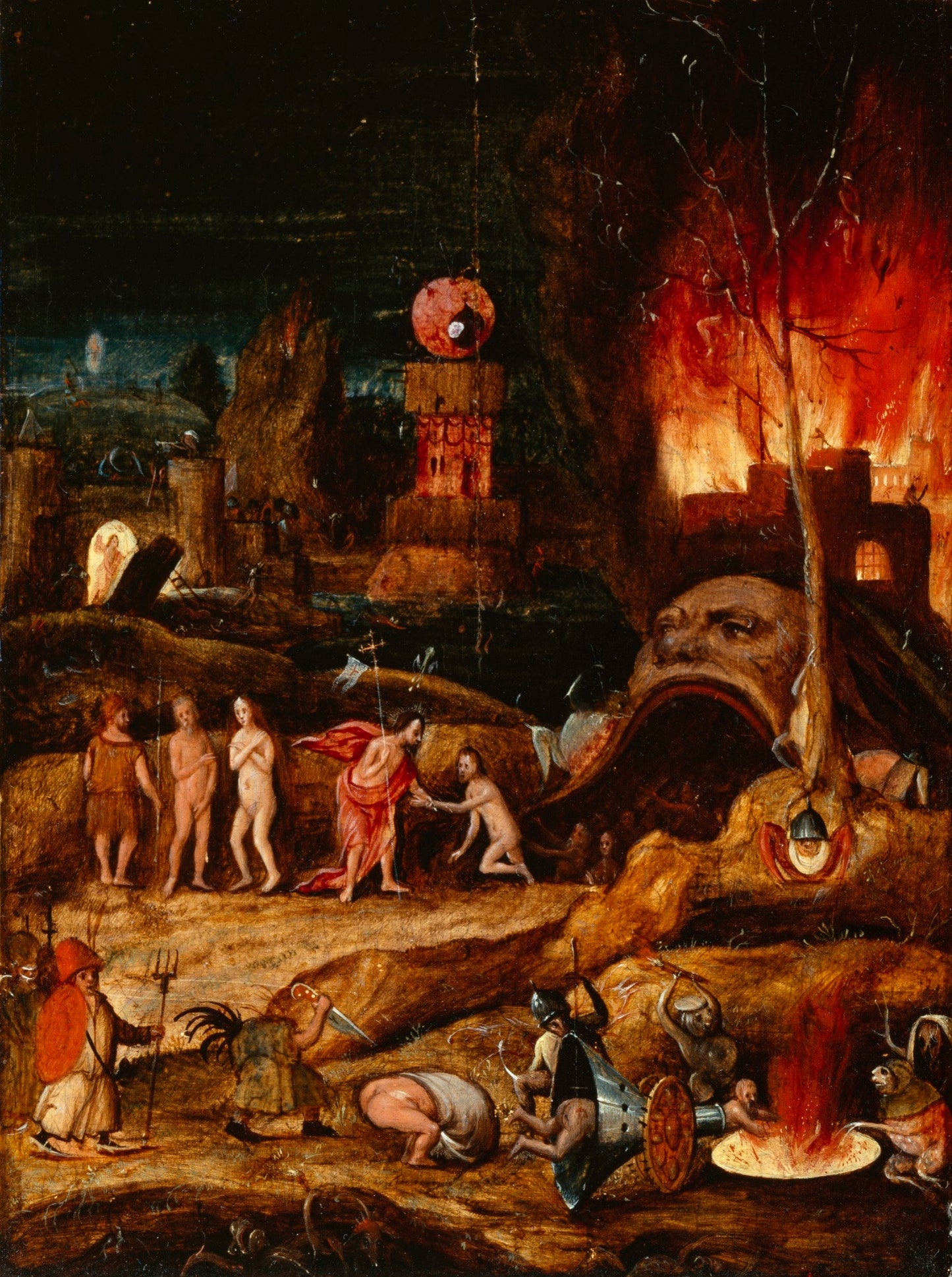 Christ in Limbo, vintage artwork by Herri met de Bles, A3 (16x12") Poster Print