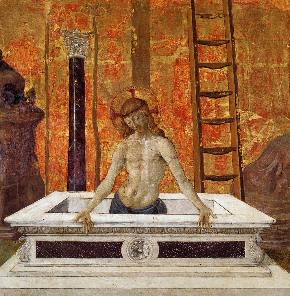 Christ in the Tomb, vintage artwork by Perugino, A3 (16x12") Poster Print