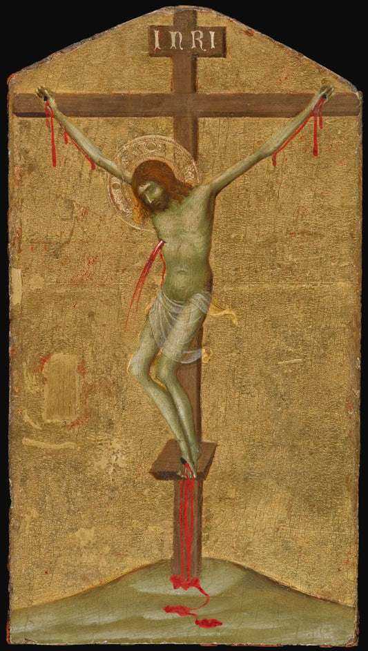 Christ on the Cross by Simone Martini, vintage art, modern poster print