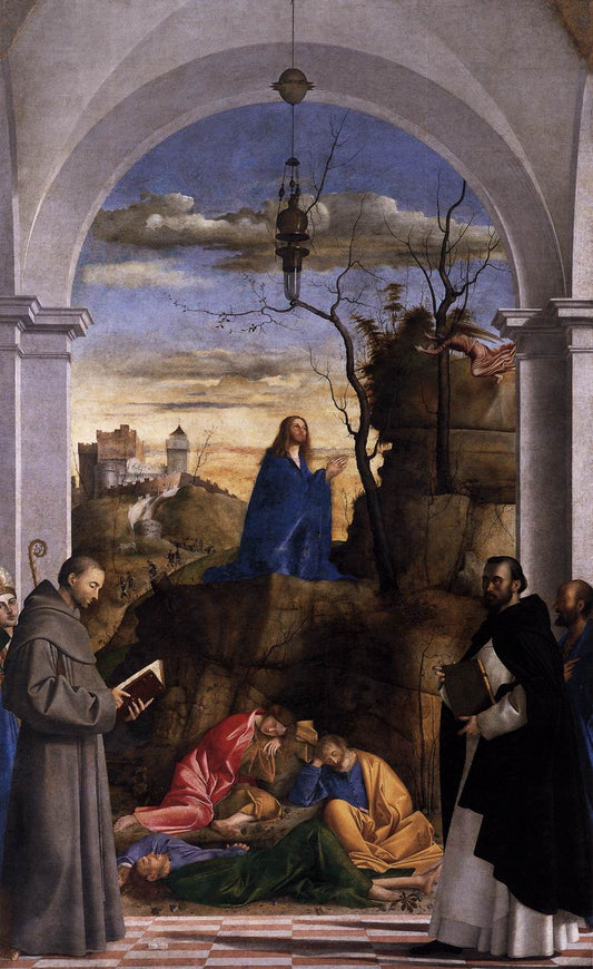 Christ Praying in the Garden, vintage artwork by Marco Basaiti, A3 (16x12") Poster Print