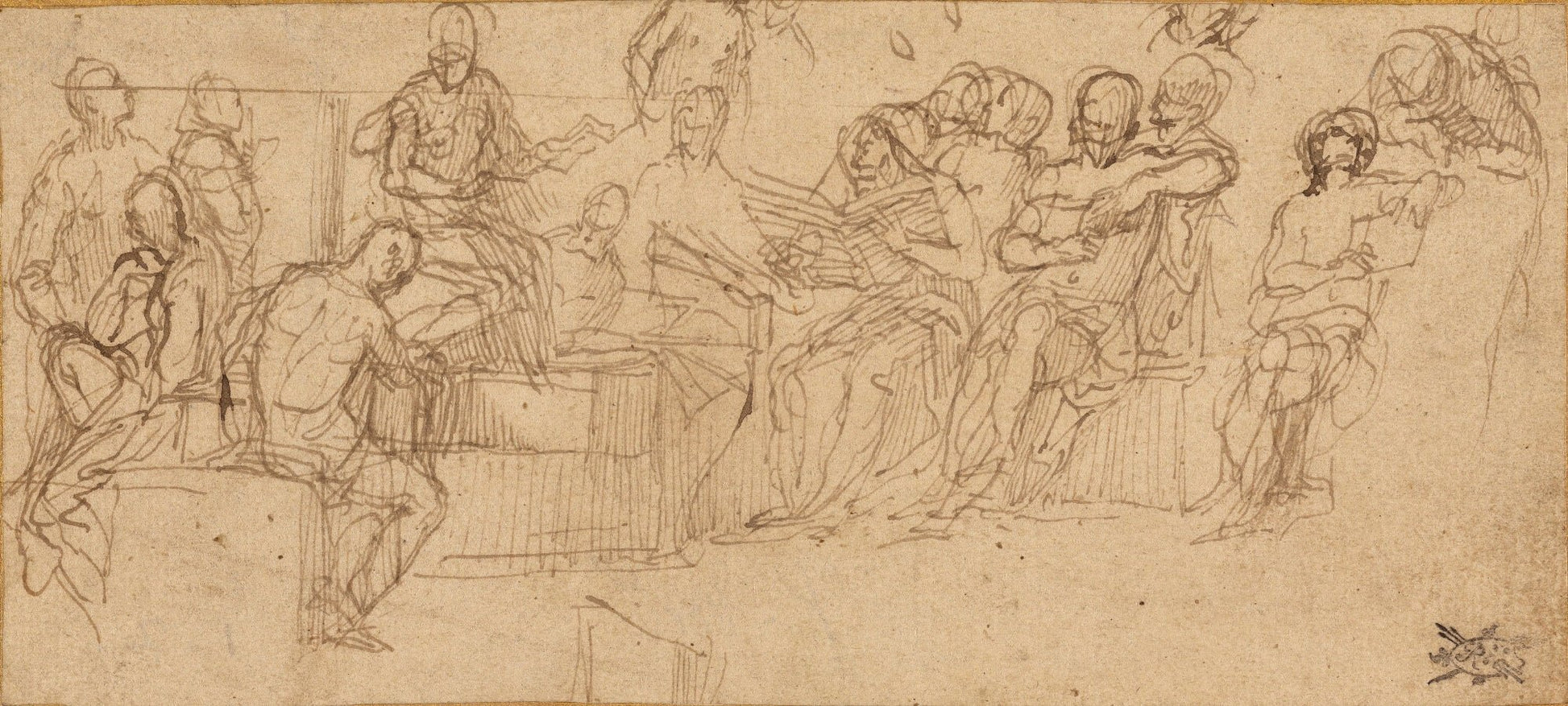 Christ Preaching in the Temple, vintage artwork by Veronese, 12x8" (A4) Poster