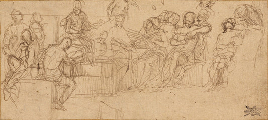 Christ Preaching in the Temple, vintage artwork by Veronese, 12x8" (A4) Poster
