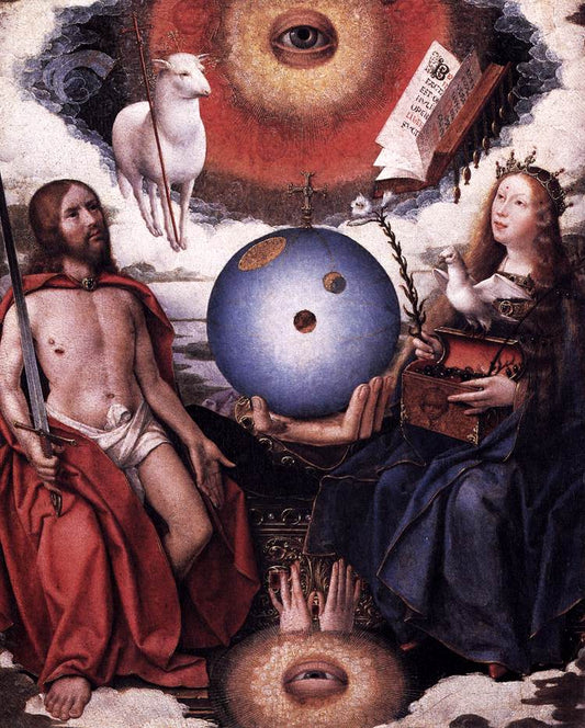 Christian Allegory, vintage artwork by Jan Provoost, A3 (16x12") Poster Print