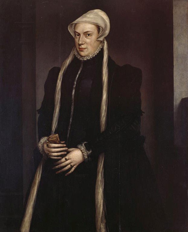 Christina of Denmark (1522-90), vintage artwork by Anthonis Mor, A3 (16x12") Poster Print