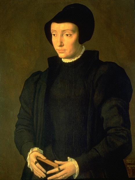 Christina of Denmark, vintage artwork by Michiel Coxie, A3 (16x12") Poster Print