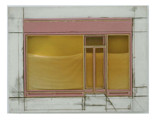 Christo - Store Front Project, 16x12" (A3) Poster Print
