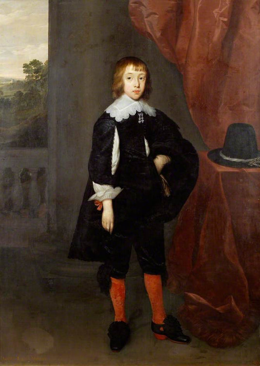 Christopher Hatton, 1st Viscount Hatton of Grendon, vintage artwork by Cornelis Janssen van Ceulen the Elder, 12x8" (A4) Poster