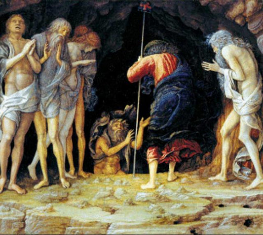 Christ's Descent into Limbo, vintage artwork by Andrea Mantegna, A3 (16x12") Poster Print