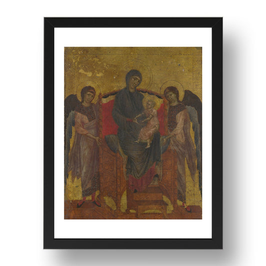 Cimabue: The Virgin and Child Enthroned with Two Angels, Poster in 17x13"(A3) Frame