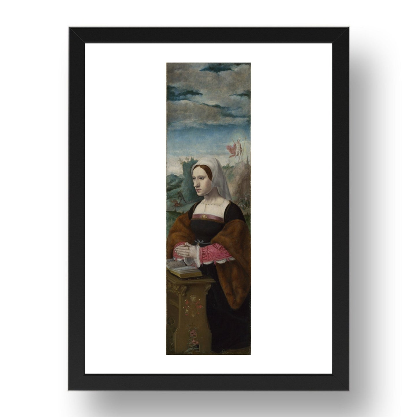 Circle of Pieter Coecke van Aalst: Donatrix: Right Hand Shutter, Poster in 17x13"(A3) Frame