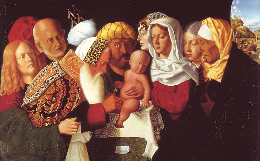 Circumcision of Christ, vintage artwork by Bartolomeo Veneto, A3 (16x12") Poster Print