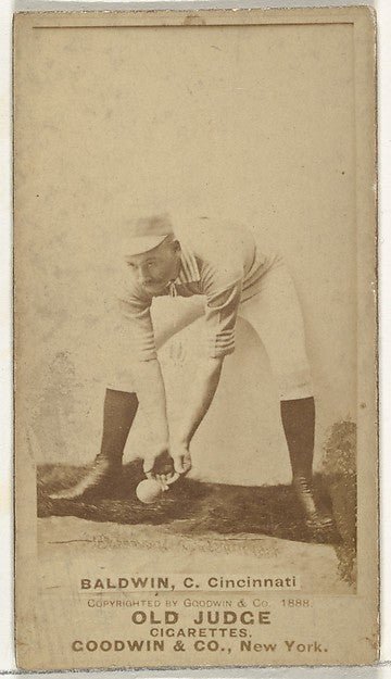 Clarence Geoghan "Kid" Baldwin Catcher Cincinnati from the-16x12"(A3) Poster