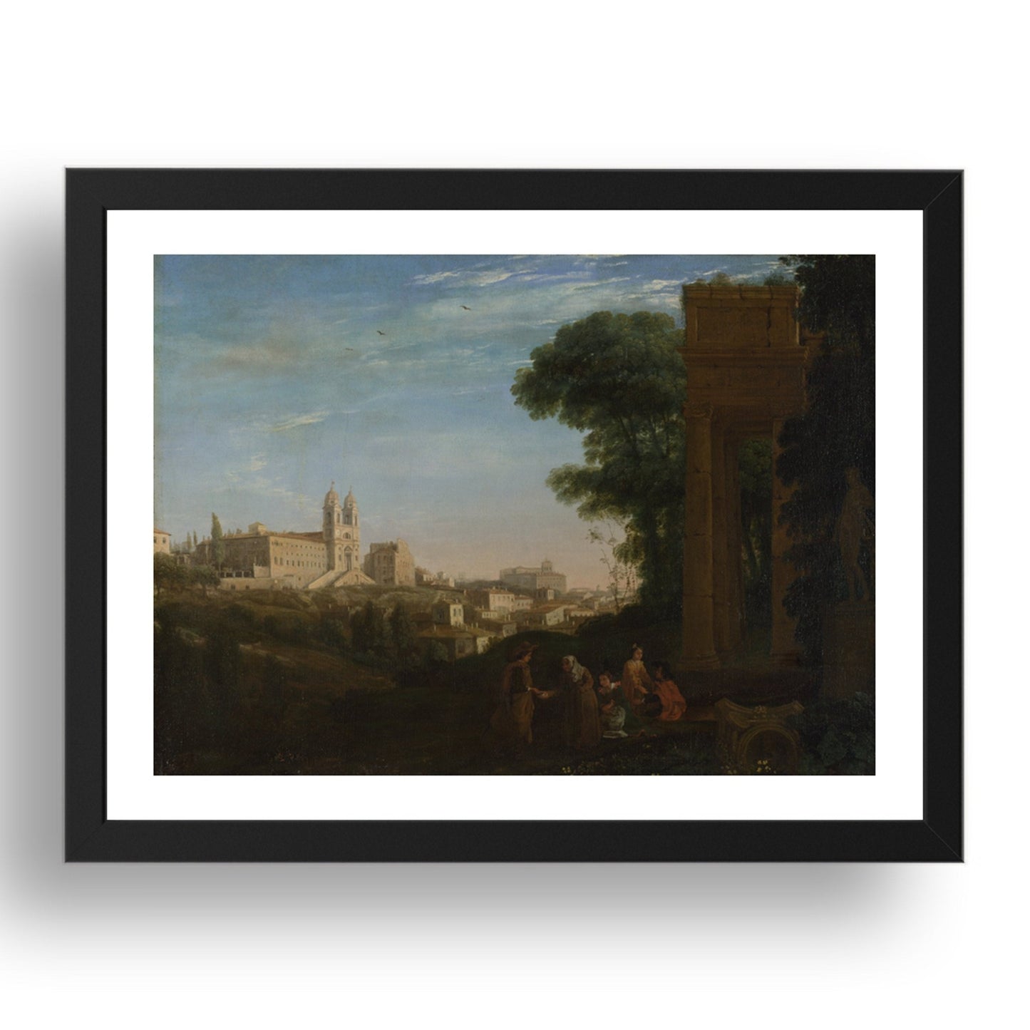 Claude: A View in Rome, Poster in 17x13"(A3) Frame