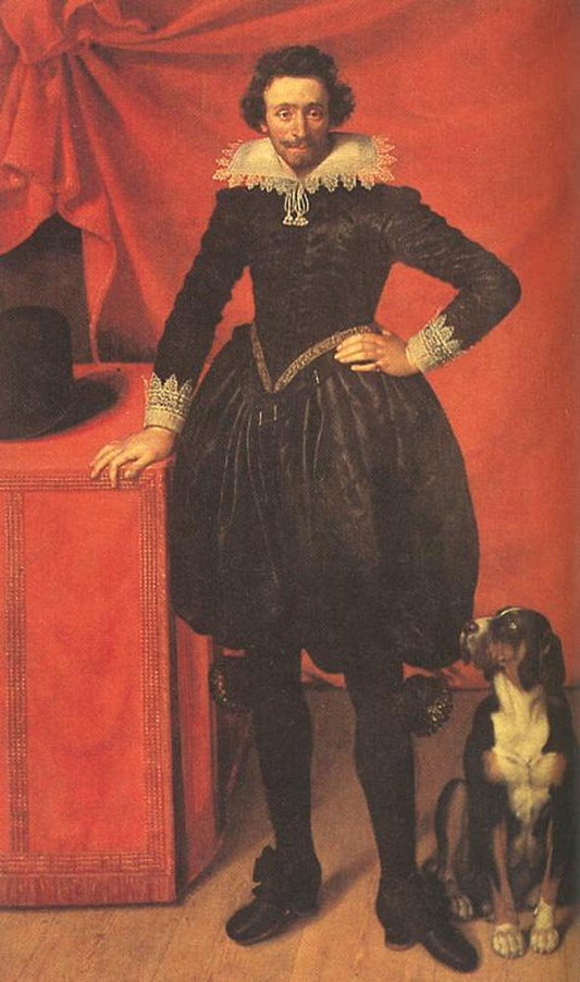 Claude de Lorraine, duc de Chevreuse, vintage artwork by Frans Pourbus the Younger, 12x8" (A4) Poster
