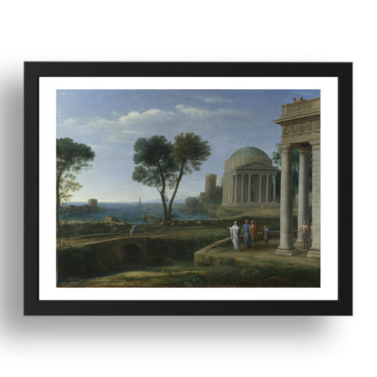 Claude: Landscape with Aeneas at Delos, Poster in 17x13"(A3) Frame