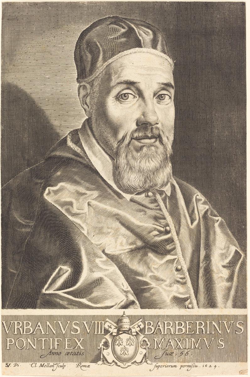 Claude Mellan after Simon Vouet:Urban VIII,16x12"(A3) Poster