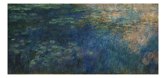 Claude Monet - Reflections of Clouds on the Water-Lily Pond, 16x12" (A3) Poster Print