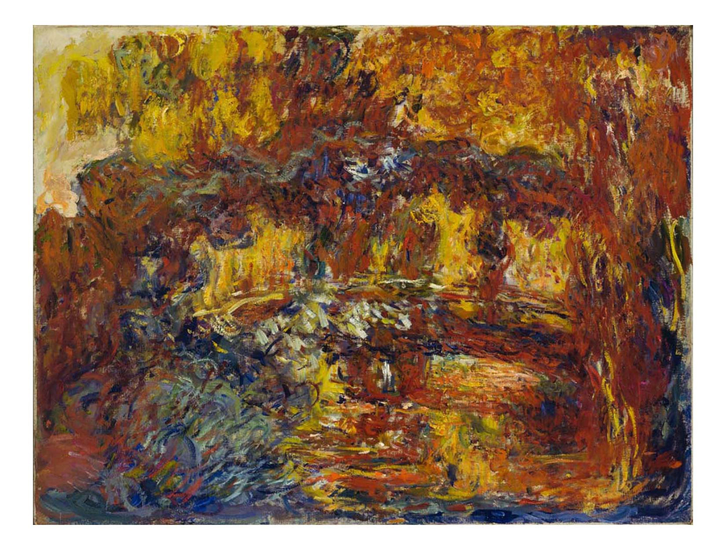 Claude Monet - The Japanese Footbridge, 16x12" (A3) Poster Print