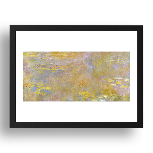 Claude Oscar Monet: Water Lilies, Poster in 17x13"(A3) Frame
